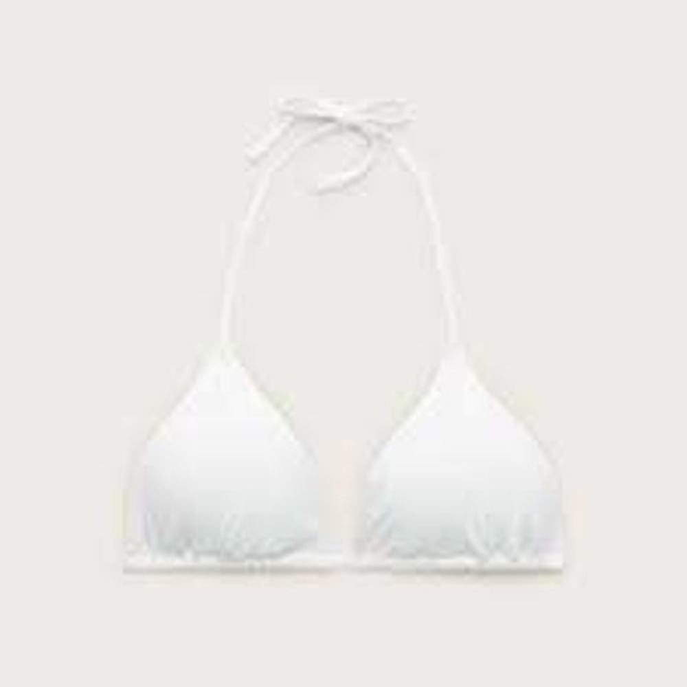 J. Crew Perfect String Bikini Top White NWT Medium